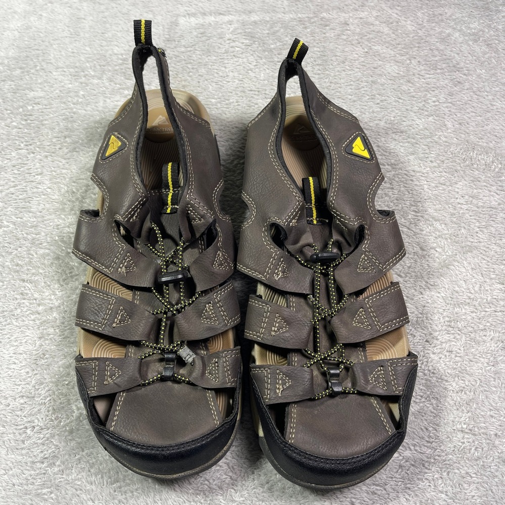 Ozark Trail Men's Sandals‎ Size 12 Water Hiking Brown Adjustable Outdoor Comfort
